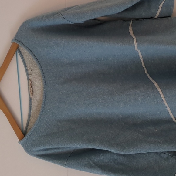 Soft Surroundings Asymmetrical Hem Cozy Boho Coastal Tunic Sz M - Picture 2 of 7